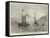 The Cylinder Vessel Cleopatra Leaving Ferrol in Tow of the Steam-Tug Anglia-null-Framed Stretched Canvas