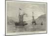 The Cylinder Vessel Cleopatra Leaving Ferrol in Tow of the Steam-Tug Anglia-null-Mounted Giclee Print