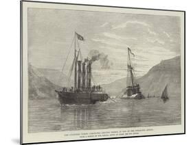 The Cylinder Vessel Cleopatra Leaving Ferrol in Tow of the Steam-Tug Anglia-null-Mounted Giclee Print