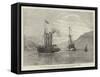 The Cylinder Vessel Cleopatra Leaving Ferrol in Tow of the Steam-Tug Anglia-null-Framed Stretched Canvas