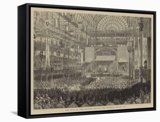 The Czar at the Crystal Palace, the Imperial State Box-null-Framed Stretched Canvas