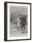 The Czar Nicholas II and the Prince of Wales Following the Hearse-null-Framed Giclee Print