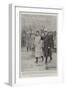 The Czar Nicholas II and the Prince of Wales Following the Hearse-null-Framed Giclee Print