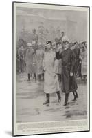 The Czar Nicholas II and the Prince of Wales Following the Hearse-null-Mounted Giclee Print