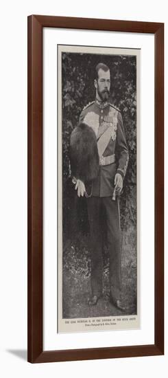 The Czar Nicholas II in the Uniform of the Scots Greys-null-Framed Giclee Print