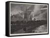 The Czar's Coronation, the Illumination of the Kremlin on the Night of Ceremony-Joseph Nash-Framed Stretched Canvas