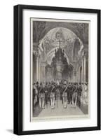 The Czar's Wedding, the Ceremony in the Chapel of the Winter Palace at St Petersburg-Henry William Brewer-Framed Giclee Print