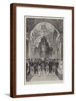 The Czar's Wedding, the Ceremony in the Chapel of the Winter Palace at St Petersburg-Henry William Brewer-Framed Giclee Print