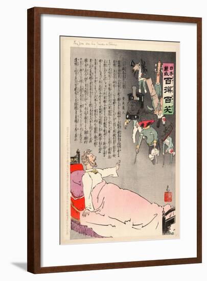 The Czar Sees His Forces Returning-Kobayashi Kiyochika-Framed Giclee Print