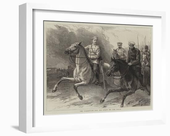 The Czarevich and His Staff on the Field-null-Framed Giclee Print