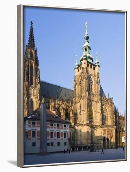 The Czech Republic, Prague, St. Vitus Cathedral, Outside-Facade-Rainer Mirau-Framed Photographic Print