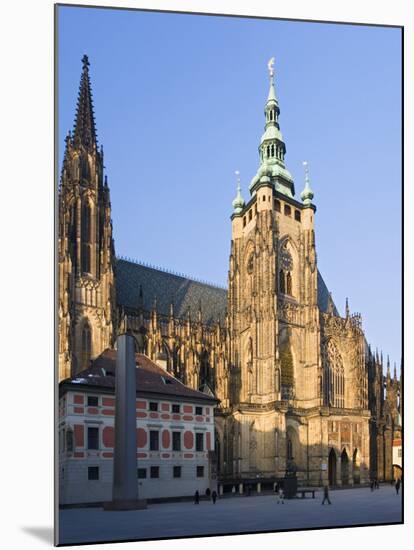 The Czech Republic, Prague, St. Vitus Cathedral, Outside-Facade-Rainer Mirau-Mounted Photographic Print