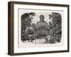The Daiboutz, a Bronze Colossal Statue on the Site of the Old Capital of the Tycoons, Japan, 1865-null-Framed Giclee Print