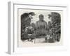 The Daiboutz, a Bronze Colossal Statue on the Site of the Old Capital of the Tycoons, Japan, 1865-null-Framed Giclee Print