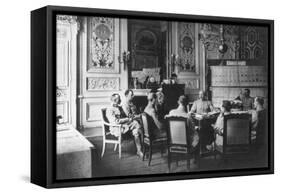 The Daily Report in the Office of the French Commander in Chief, 1917-null-Framed Stretched Canvas