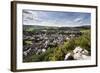 The Dales Market Town of Settle from Castlebergh Crag North Yorkshire, Yorkshire, England-Mark Sunderland-Framed Photographic Print