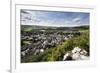 The Dales Market Town of Settle from Castlebergh Crag North Yorkshire, Yorkshire, England-Mark Sunderland-Framed Photographic Print