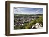 The Dales Market Town of Settle from Castlebergh Crag North Yorkshire, Yorkshire, England-Mark Sunderland-Framed Photographic Print