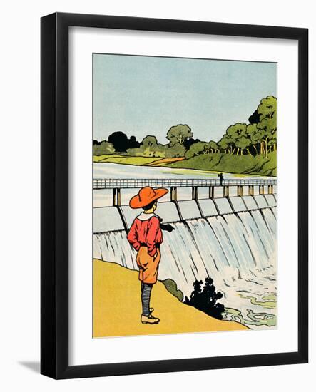 'The Dam', 1912-Charles Robinson-Framed Giclee Print