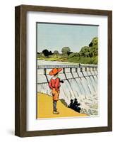 'The Dam', 1912-Charles Robinson-Framed Giclee Print