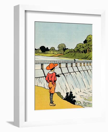 'The Dam', 1912-Charles Robinson-Framed Giclee Print