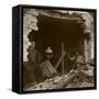 The Damage Done by a German Zeppelin Bomb, World War I, 1914-1918-null-Framed Stretched Canvas