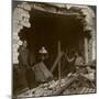 The Damage Done by a German Zeppelin Bomb, World War I, 1914-1918-null-Mounted Photographic Print