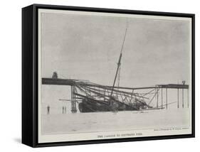 The Damage to Southend Pier-null-Framed Stretched Canvas