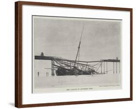 The Damage to Southend Pier-null-Framed Giclee Print