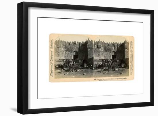 The Damascus Gate, the Nothern Entrance to Jerusalem, Palestine, 1899-Underwood & Underwood-Framed Giclee Print