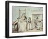 The Dame School (W/C)-George Cruikshank-Framed Giclee Print