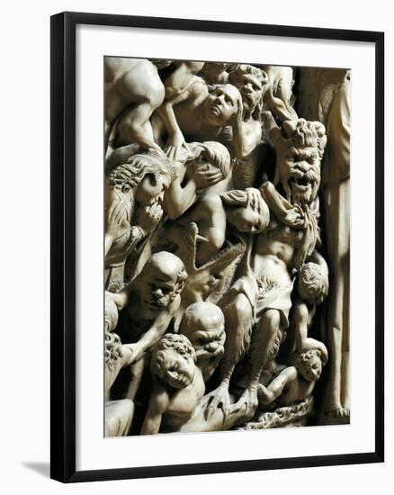 The Damned, Detail from Pulpit-Nicola Pisano-Framed Giclee Print