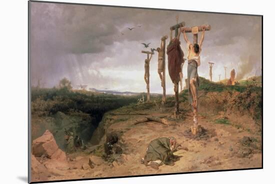 The Damned Field, Execution Place in the Roman Empire, 1878-Fedor Andreevich Bronnikov-Mounted Giclee Print