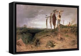 The Damned Field, Execution Place in the Roman Empire, 1878-Fedor Andreevich Bronnikov-Framed Stretched Canvas