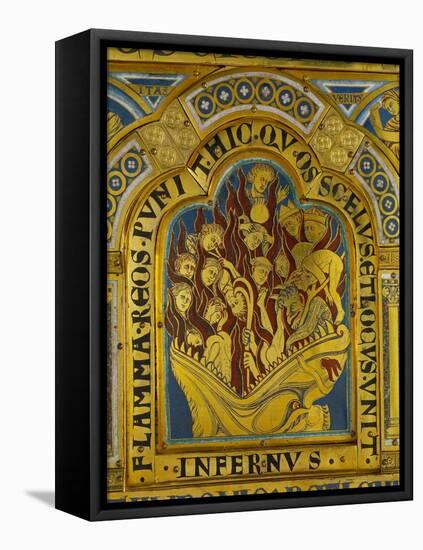 The Damned in Hell, from the Verdun Altar-Nicholas of Verdun-Framed Stretched Canvas