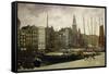 The Damrak, Amsterdam, 1903-George Hendrik Breitner-Framed Stretched Canvas
