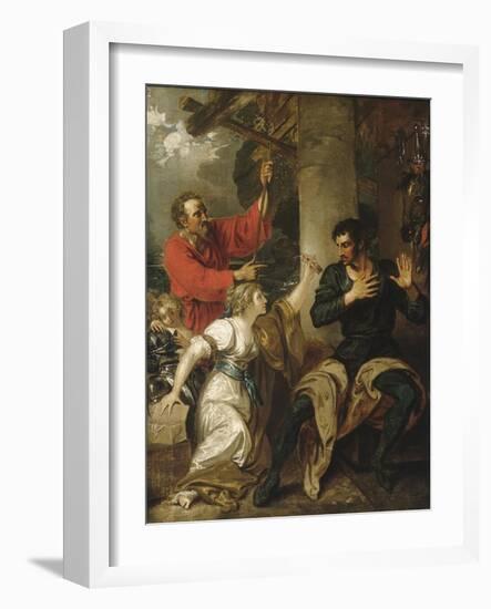 The Damsel and Orlando, c.1793-Benjamin West-Framed Giclee Print