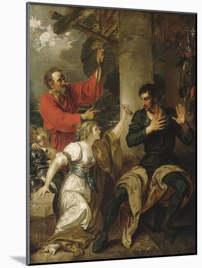 The Damsel and Orlando, c.1793-Benjamin West-Mounted Giclee Print