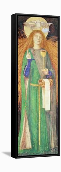 The Damsel of Sanct Grael-Dante Gabriel Rossetti-Framed Stretched Canvas