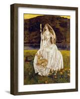 The Damsel of the Lake, Called Nimue the Enchantress,1924-Frank Cadogan Cowper-Framed Giclee Print