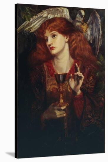 The Damsel of the Sanct Grail, 1874-Dante Gabriel Rossetti-Stretched Canvas