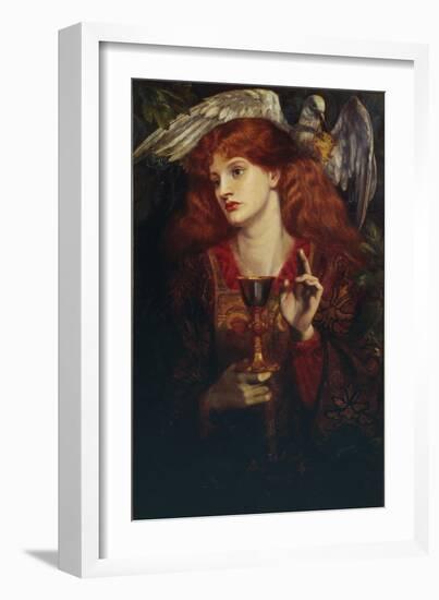 The Damsel of the Sanct Grail, 1874-Dante Gabriel Rossetti-Framed Giclee Print