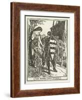 The Damsel Warns Sir Balin-Henry Justice Ford-Framed Giclee Print