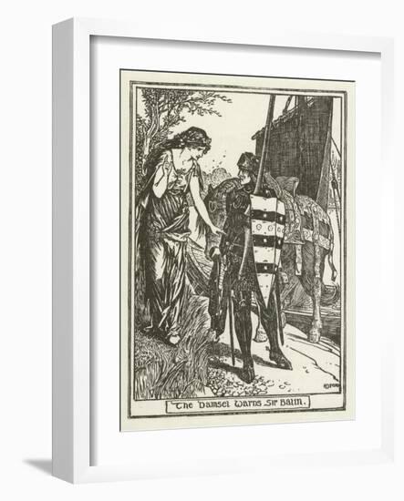 The Damsel Warns Sir Balin-Henry Justice Ford-Framed Giclee Print