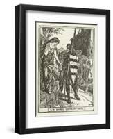 The Damsel Warns Sir Balin-Henry Justice Ford-Framed Giclee Print