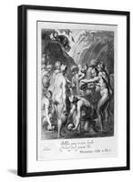 The Danaides Condemned to Fill Bored Vessels with Water, 1655-Michel de Marolles-Framed Giclee Print