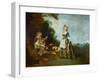 The Dance, Around 1719?-Jean Antoine Watteau-Framed Giclee Print