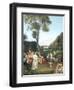 The Dance at Chateau de Kerdnel de Champagny-Gustave Jean Jacquet-Framed Giclee Print