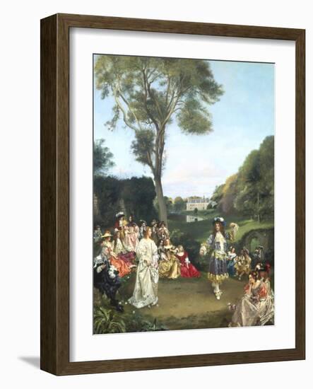 The Dance at Chateau de Kerdnel de Champagny-Gustave Jean Jacquet-Framed Giclee Print