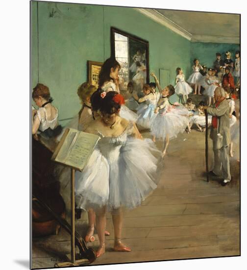 The Dance Class, 1874-Edgar Degas-Mounted Premium Giclee Print